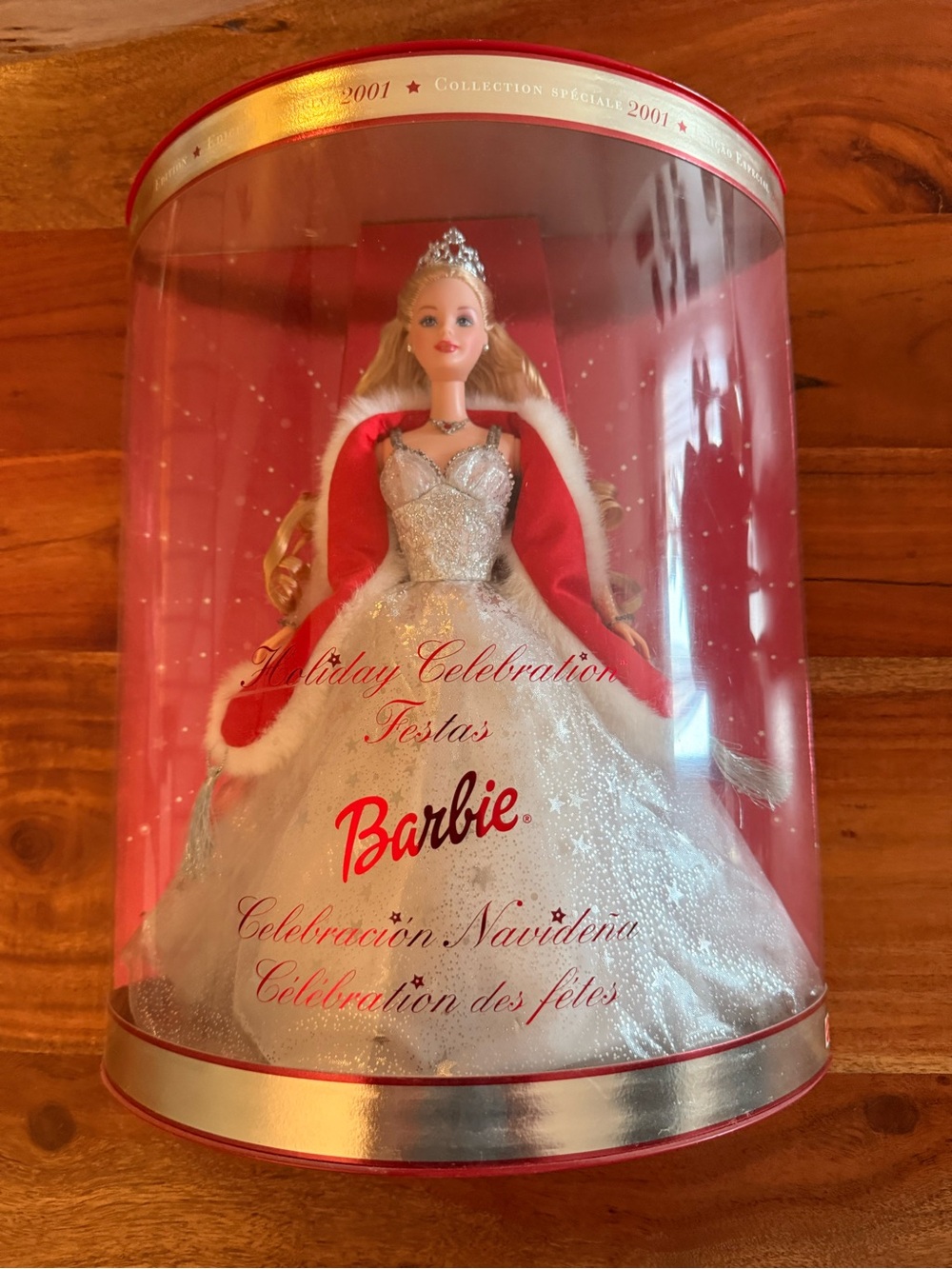 Barbie Holiday Celebration 2001 Doll - White & Red